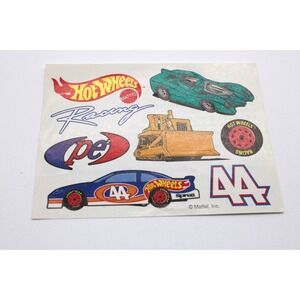 Vintage 90s Hot Wheels Tattoos NOS - Kyle Petty PE2 - 8 Transfers - Mattel
